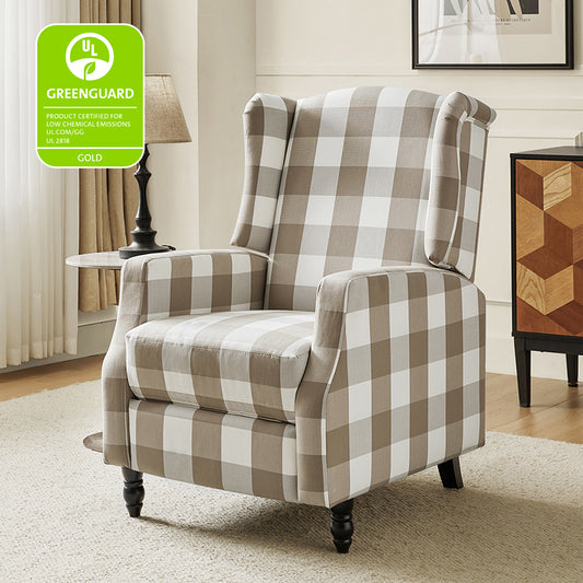 Lilith Upholstered Recliner Chair with Adjustable Backrest & Footrest