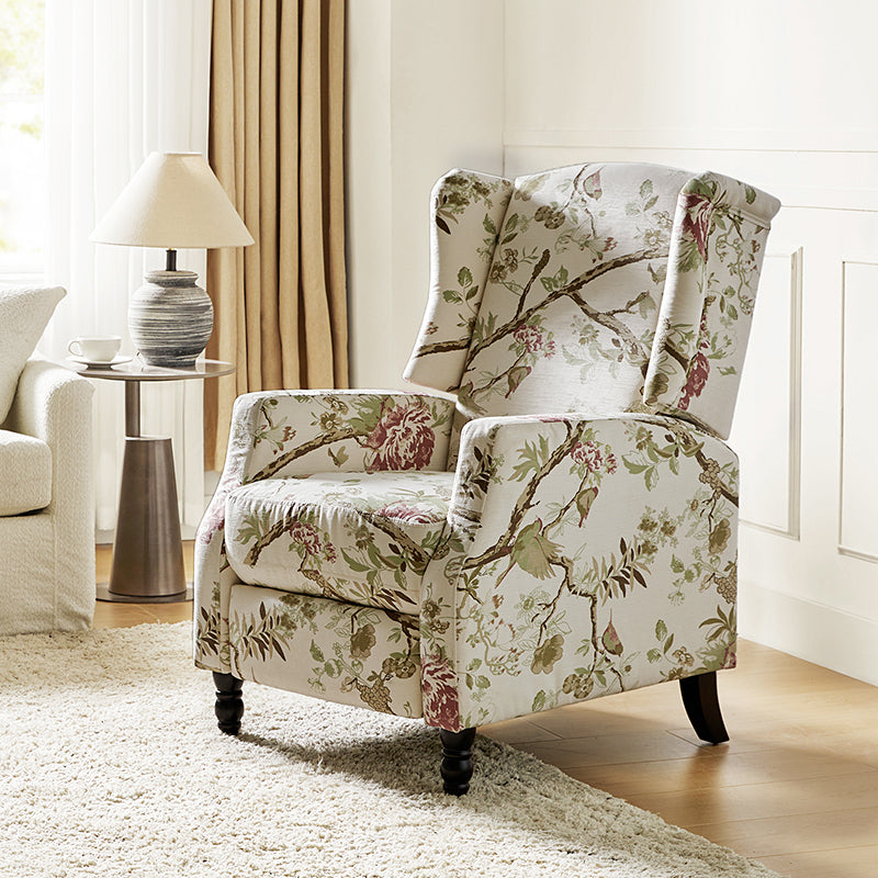 Patterned upholstered recliners discount