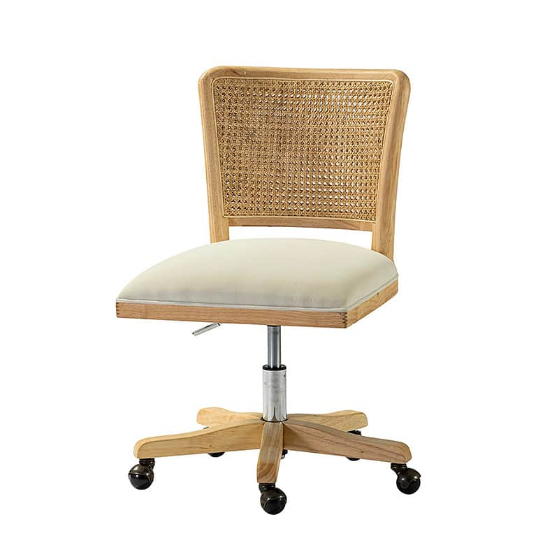 Blanca Cane Task Vanity Table Chair