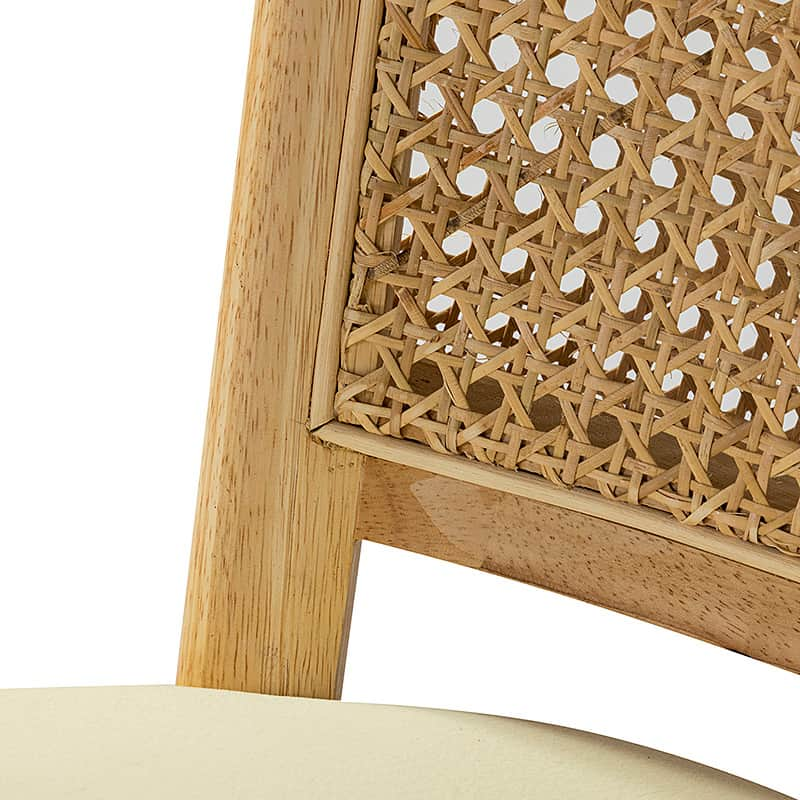 Blanca Cane Task Vanity Table Chair