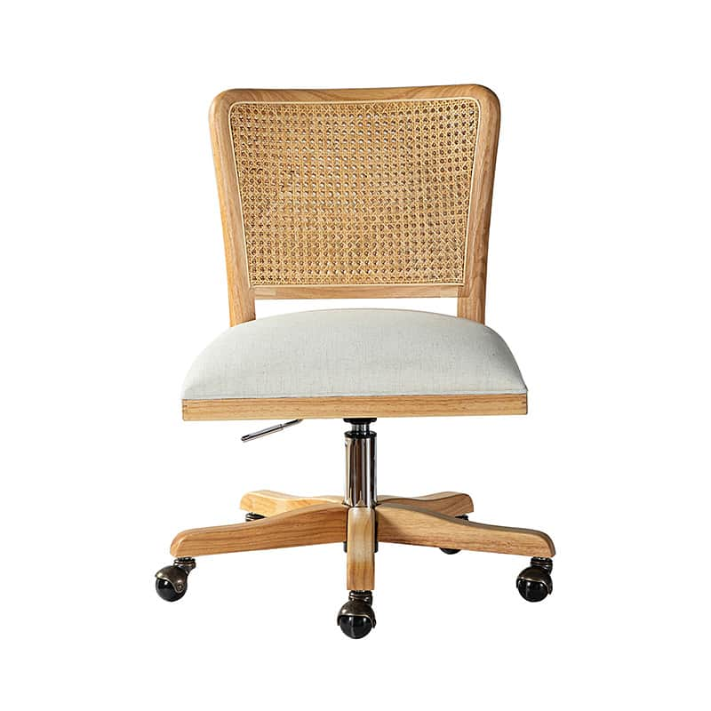 Blanca Cane Task Vanity Table Chair