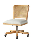 Blanca Cane Task Vanity Table Chair