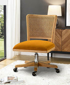 Blanca Cane Task Vanity Table Chair