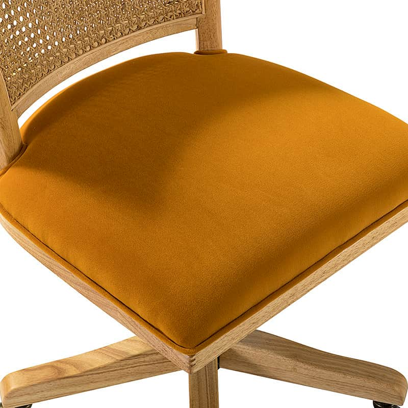 Blanca Cane Task Vanity Table Chair