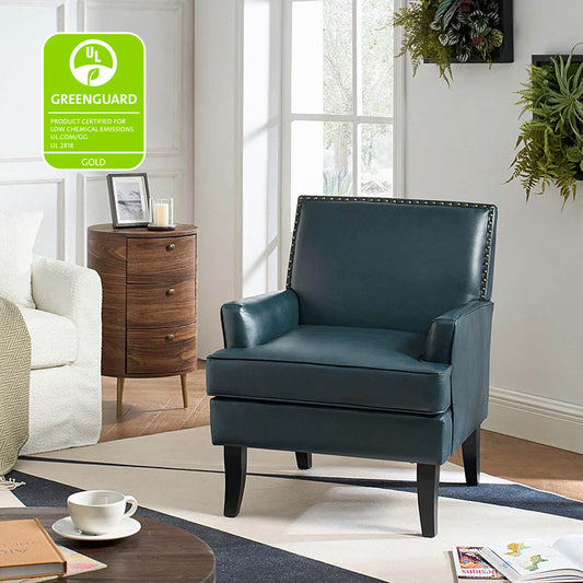Fatima Vegan Leather Armchair