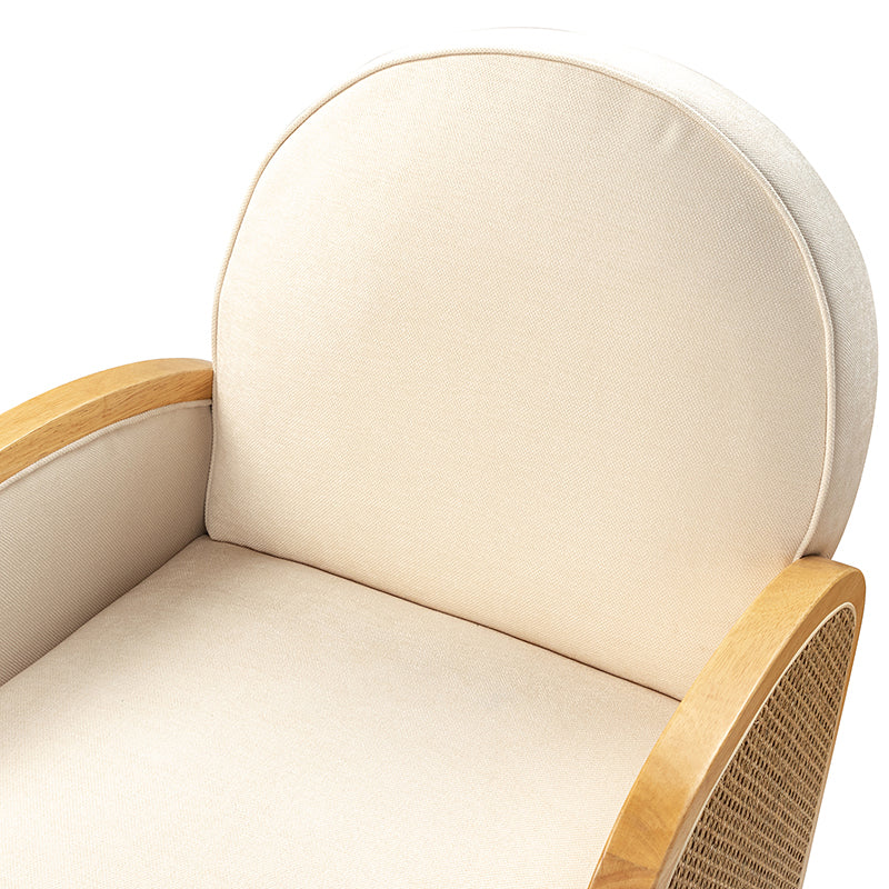 Karen Rattan Swivel Chair With 360-degree swivel