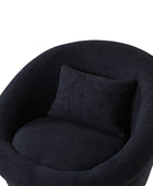 Meg Modern Lamb Wool Swivel Barrel Chair