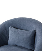 Meg Modern Lamb Wool Swivel Barrel Chair