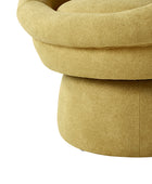 Meg Modern Lamb Wool Swivel Barrel Chair