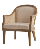 Audrey  Farmhouse Rattan Solid Wood Armchair