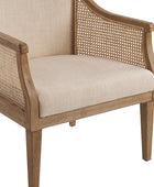 Audrey  Farmhouse Rattan Solid Wood Armchair