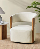 Leander Mid-century Modern Swivel Armchair