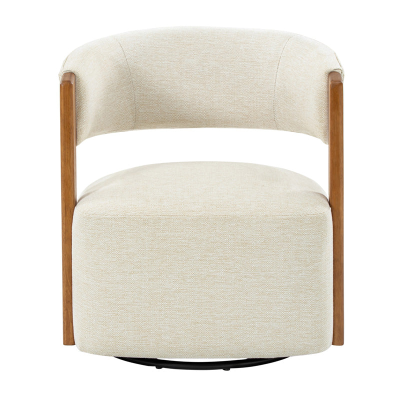 Leander Mid-century Modern Swivel Armchair