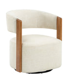 Leander Mid-century Modern Swivel Armchair