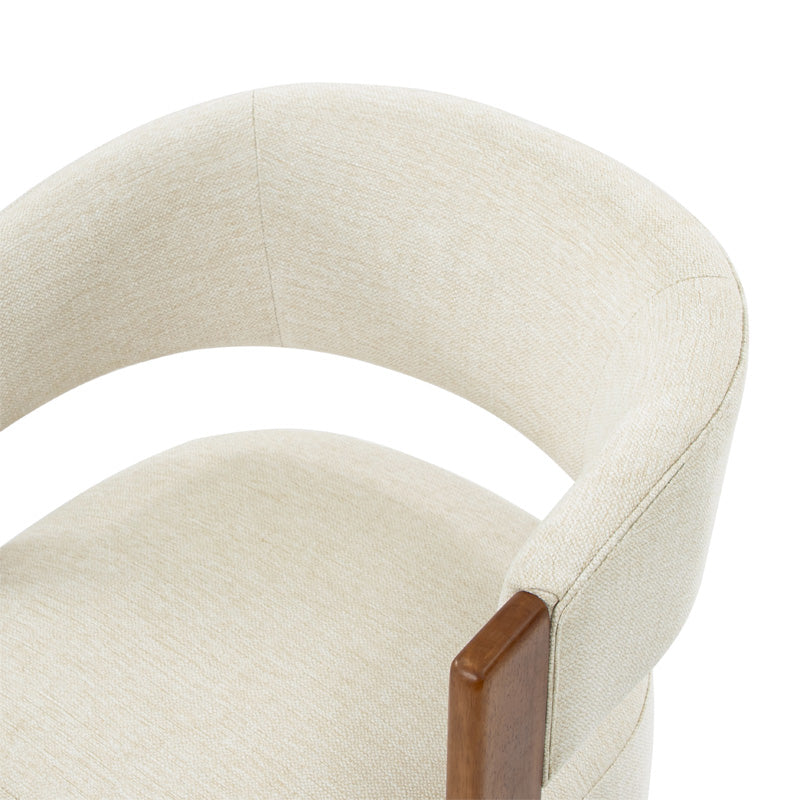 Leander Mid-century Modern Swivel Armchair