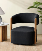 Leander Mid-century Modern Swivel Armchair