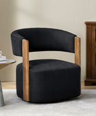 Leander Mid-century Modern Swivel Armchair