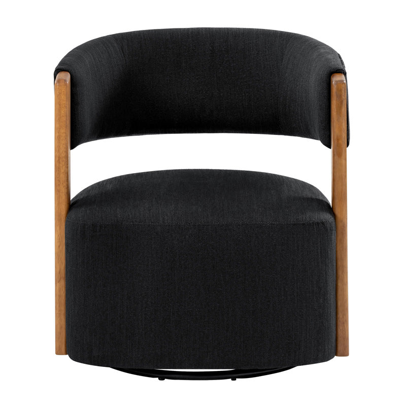 Leander Mid-century Modern Swivel Armchair