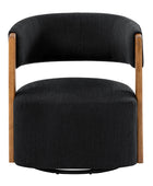 Leander Mid-century Modern Swivel Armchair