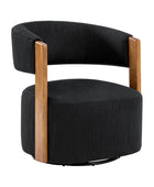 Leander Mid-century Modern Swivel Armchair