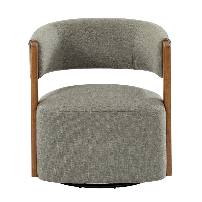 Leander Mid-century Modern Swivel Armchair