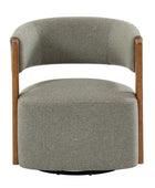 Leander Mid-century Modern Swivel Armchair