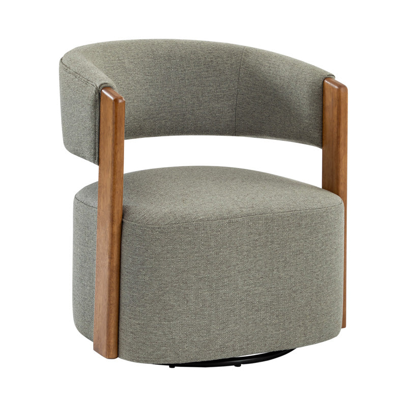 Leander Mid-century Modern Swivel Armchair