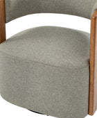 Leander Mid-century Modern Swivel Armchair