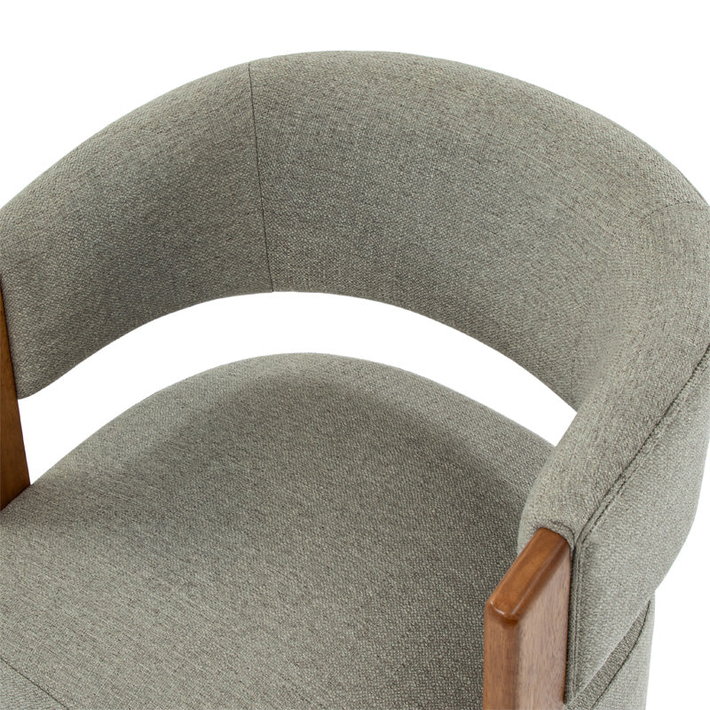 Leander Mid-century Modern Swivel Armchair