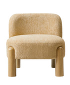 Tess Cozy Accent Chair with  Solid Wood Legs