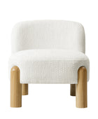 Tess Cozy Accent Chair with  Solid Wood Legs