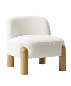 Tess Cozy Accent Chair with  Solid Wood Legs