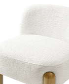 Tess Cozy Accent Chair with  Solid Wood Legs