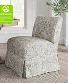 Ellmar Slipper Chair with Washable Slipcover and Solid Wood Legs Set Of 2