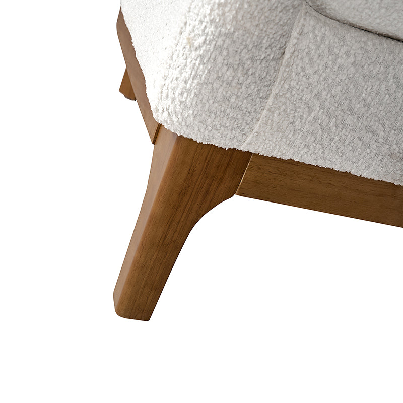August Boucle Armchair Chair with Soft, Fuzzy Texture