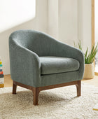 August Boucle Armchair Chair with Soft, Fuzzy Texture