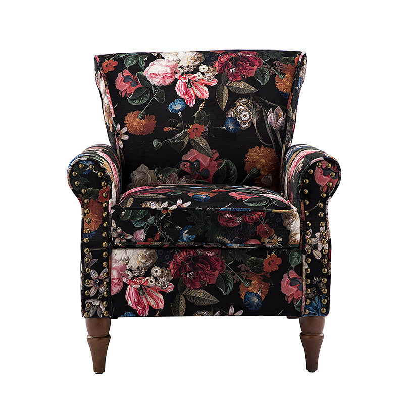 Artemisa Modern Floral Pattern Upholstered Armchair