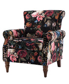 Artemisa Modern Floral Pattern Upholstered Armchair