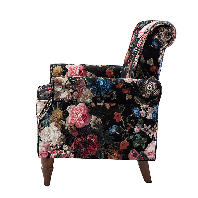 Artemisa Modern Floral Pattern Upholstered Armchair