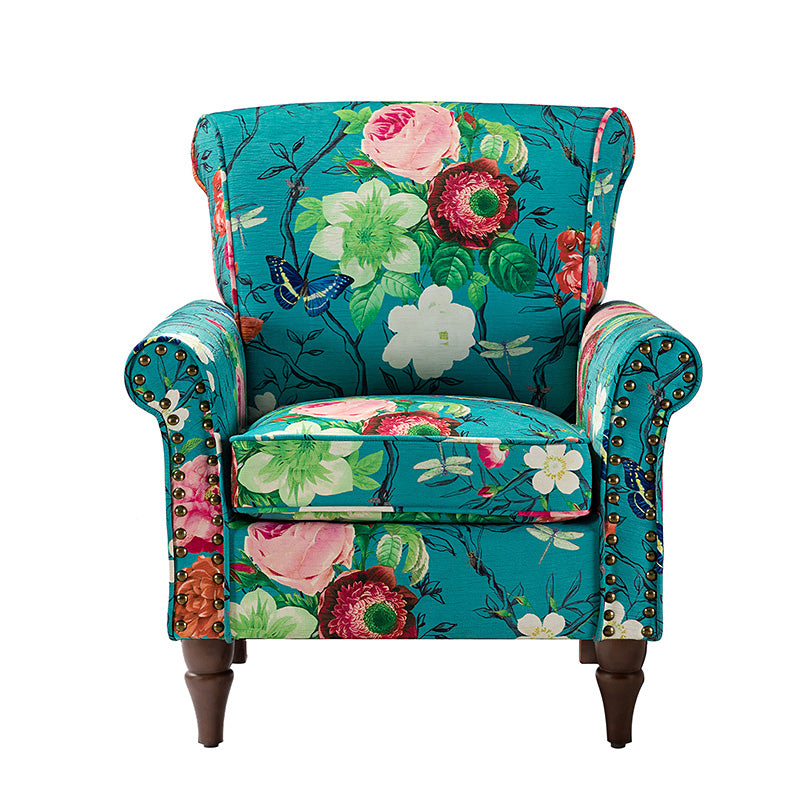 Artemisa Modern Floral Pattern Upholstered Armchair