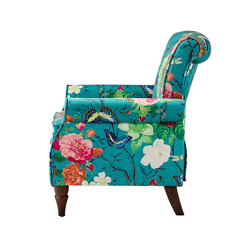 Artemisa Modern Floral Pattern Upholstered Armchair