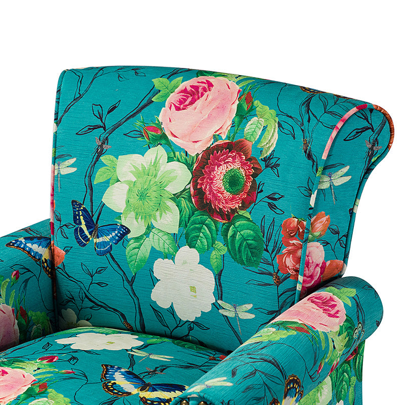 Artemisa Modern Floral Pattern Upholstered Armchair