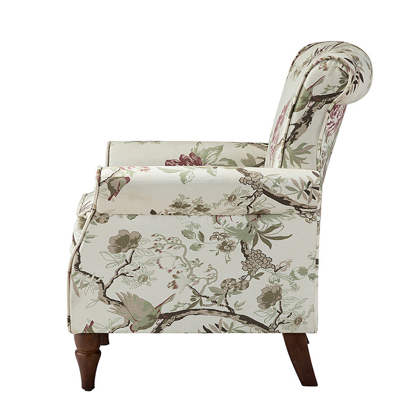 Artemisa Modern Floral Pattern Upholstered Armchair