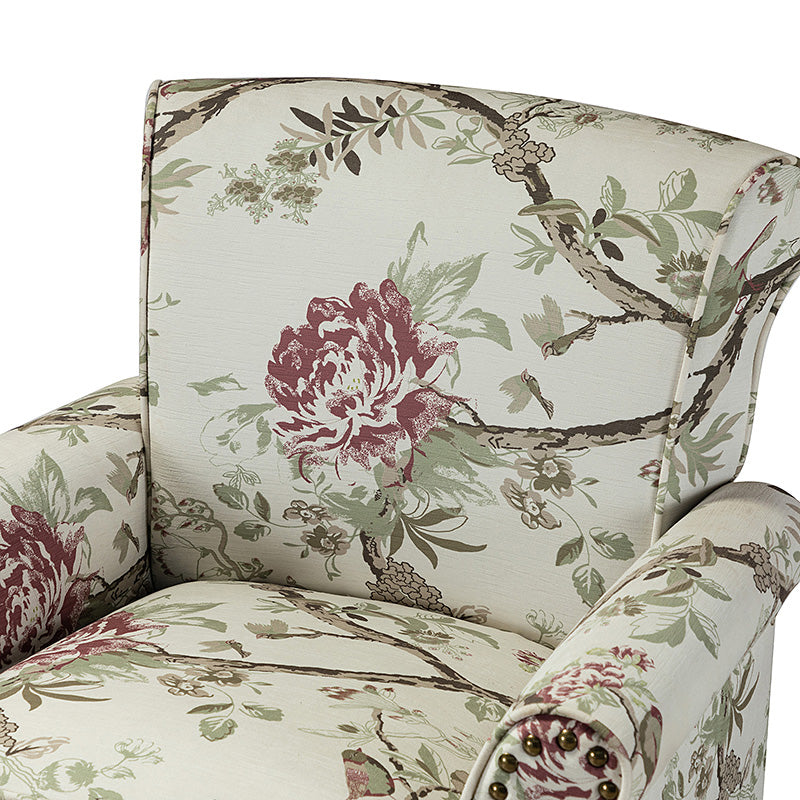 Artemisa Modern Floral Pattern Upholstered Armchair