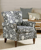 Artemisa Modern Floral Pattern Upholstered Armchair