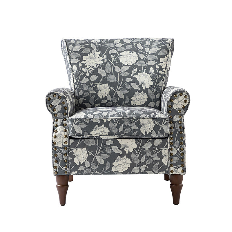 Artemisa Modern Floral Pattern Upholstered Armchair