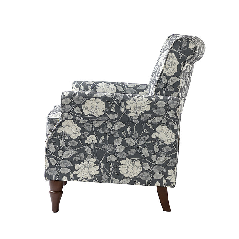 Artemisa Modern Floral Pattern Upholstered Armchair