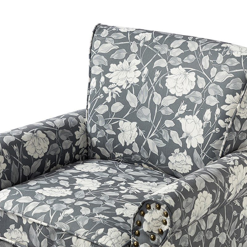 Artemisa Modern Floral Pattern Upholstered Armchair