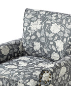 Artemisa Modern Floral Pattern Upholstered Armchair