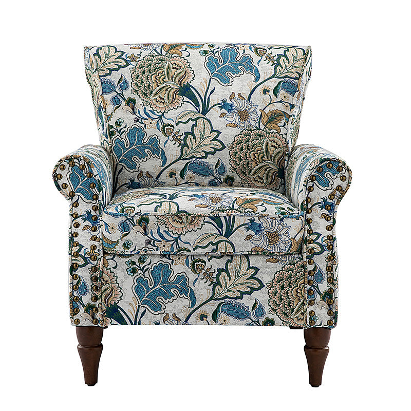 Artemisa Modern Floral Pattern Upholstered Armchair